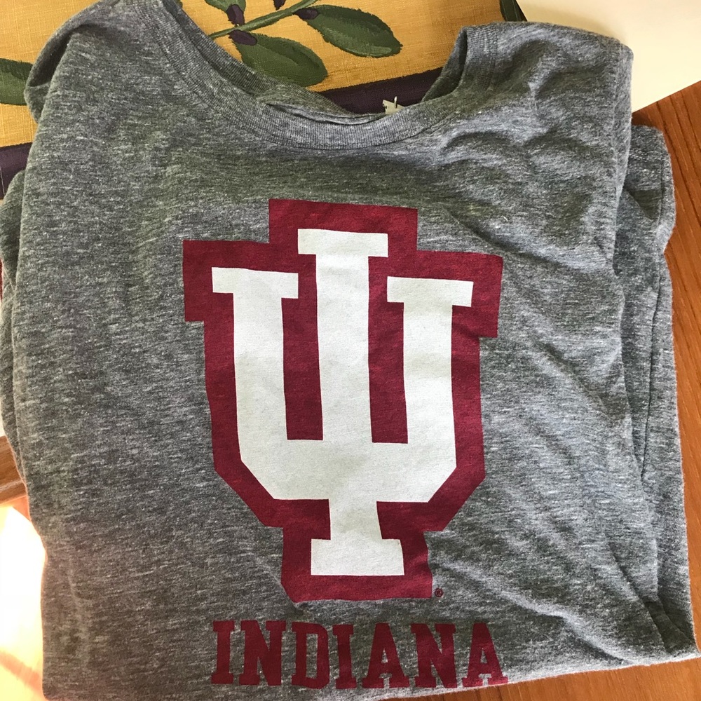 Indiana university grey women’s t shirt